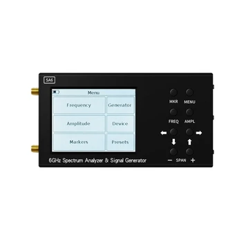 Анализатор спектра SA66G 2500 МА Wifi CDMA 35-6200 МГц Беспроводной генератор сигналов Тестер для измерения различных антенн