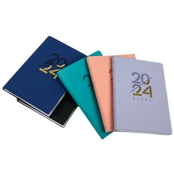 2024 Английский / испанский Блокнот Ежедневник на 365 дней Блокнот на 156 страниц для ведения дневника 14,5x21 см