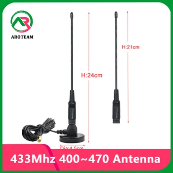 Гибкая 433 МГц 400 ~ 470 МГц Lora С Высоким Коэффициентом усиления 8dbi Omni WiFi Мягкая антенна для рации Переговорная Антенна С Магнитным основанием