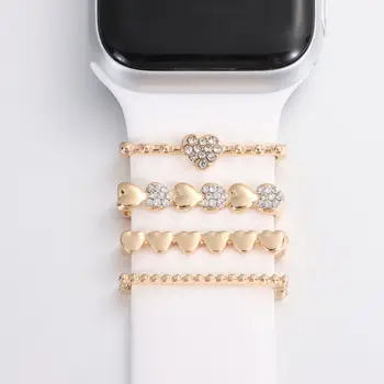 Аксессуары для металлического ремешка Браслет для ремешка Apple Watch Декоративное кольцо Подвески на ремешке для наручных часов Украшение для ремешка для смарт-часов