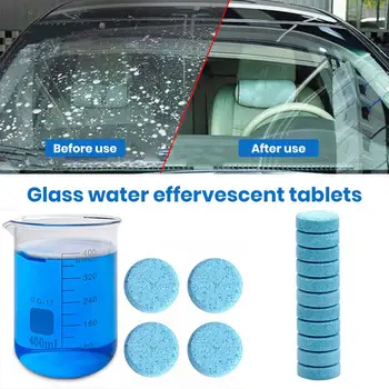 Шипучие таблетки для лобового стекла автомобиля суперконцентрированная вода для автостекла Шипучие таблетки для легкого лобового стекла