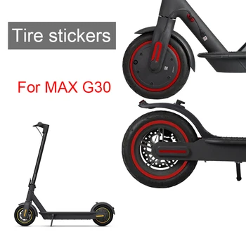 Наклейка для ступиц колес электрического скутера NINEBOT MAX G30, Защитная Светоотражающая Наклейка, Детали для ночной езды на велосипеде