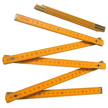 Деревянная складная линейка, 1 Метровая деревянная измерительная линейка для плотников, метрическая линейка, измерительная линейка, деревянные инструменты для рисования