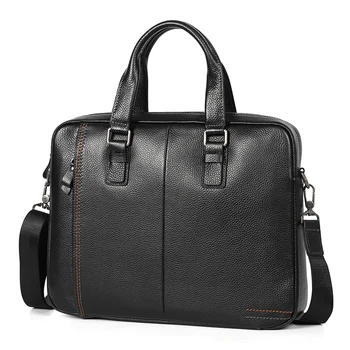 Кофейно-синий, черный формат А4, натуральная кожа, 14-дюймовый ноутбук, мужской портфель для руководителей, сумки-мессенджеры, портфолио, Бизнес M255605