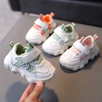 Белая повседневная обувь для маленьких мальчиков и девочек, брендовые детские кроссовки, белая детская спортивная обувь, обувь для прогулок для малышей sapato infantil