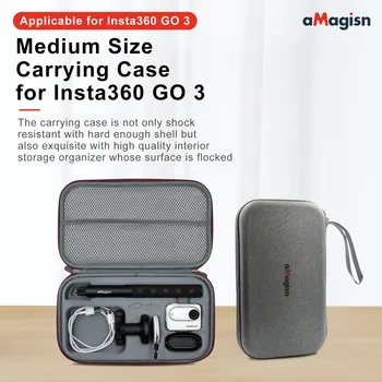 aMagisn для Insta 360 GO 3 GO3 Среднего размера портативный чехол для переноски сумка для хранения спортивной камеры защитные аксессуары Твердая оболочка