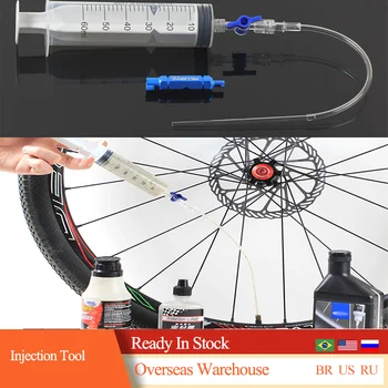 Инжектор герметика для бескамерных шин велосипеда, Инструмент для инъекций, Шприц, Инструмент для удаления сердцевины клапана Schrader Presta