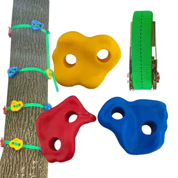 Для скалолазания Детские деревянные игрушки для скалолазания по стене, камни, игровая площадка, Набор для захвата рук и ног, подвижные игры для детей