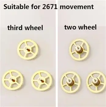 Оригинальные аксессуары для часов, подходящие для механизмов ETA 2671, запасные части для часов с двумя и тремя колесиками