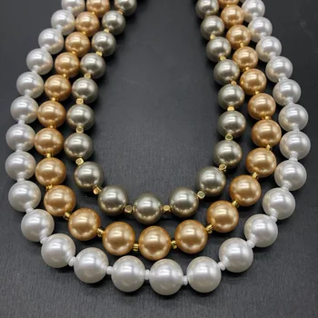 Ветер Хепберн, восстанавливающий древние пути, западное трехцветное стеклянное жемчужное ожерелье, цепочка, ожерелье, украшающее ключицу