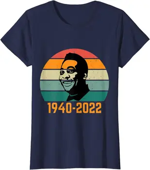 Лучший бразильский футболист 1940-2022 годов Пеле, женская футболка с круглым вырезом на память