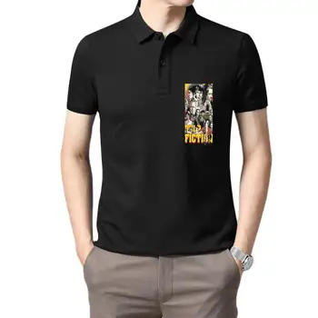 Мужская одежда для гольфа Pulp Fiction V10 Q Постер Тарантино 1994 Черный От всех размеров До футболки поло для мужчин