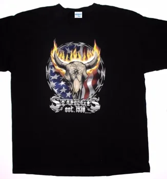 Хит продаж, 100% хлопок, Новая мода Недели байкеров, футболка с изображением коровьего черепа, пламени, флага США, футболка с 3D-принтом мотоцикла, футболка