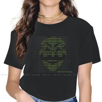 Женская футболка Hack the World The Matrix Neo Crewneck для девочек с коротким рукавом 4XL Женская футболка Забавный милый подарок