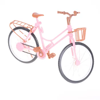 Подарочный набор детских игрушек для ролевых игр, 1 шт, Пластиковый велосипед, Розовый Съемный велосипед, игрушки для улицы, аксессуары 
