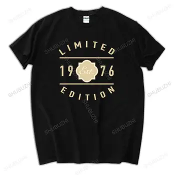 новоприбывшая мужская летняя футболка хлопчатобумажный топ Забавные футболки 1976 года Ограниченной серии Веселые футболки унисекс футболка в винтажном стиле