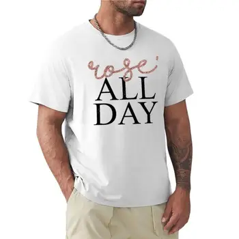 новая черная футболка, мужская Футболка Rose'All Day, черные футболки, футболки для любителей спорта, футболка для мужчин