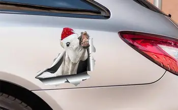 Наклейка на автомобиль с трещинами, автомобильные наклейки, Рождественские украшения, наклейки на окна транспортных средств, Стильные рождественские наклейки, наклейка на экстерьер автомобиля