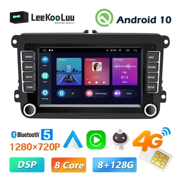 LeeKooLuu автомобильная интеллектуальная система Android auto radio 2din мультимедийный плеер для Volkswagen VW T5 Polo Golf 5 6 Passat b6 b7 Skoda