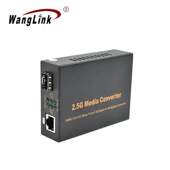 Медиаконвертер Wanglink 2.5G SFP Fiber Ethernet в RJ45 SFP + Медиаконвертер