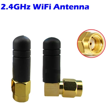 2ШТ 3dBi 2,4 ГГц WIFI Антенна SMA Мужской Маршрутизатор Bluetooth Антенны Беспроводной Модуль 2.4 G Antena Внешняя Антенна