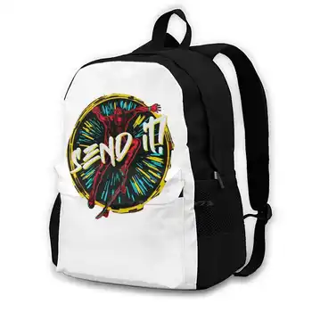 Отправь это! Дизайнерская школьная сумка Tony Hawk, рюкзак большой емкости для ноутбука, 15-дюймовый скейтборд Tony Hawk, скейтбординг, красный, черный, Tony