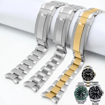 Часы-браслет для Rolex DAYTONA GMT SUBMARINER Watch Металлический ремешок с застежкой из нержавеющей стали Аксессуары для часов Ремешок-цепочка