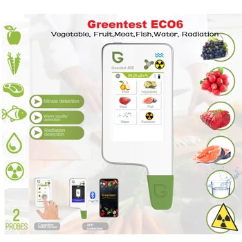Детектор безопасности пищевых продуктов Greentest Детектор концентрации Радиации Обнаружение нитратов Штепсельная вилка ЕС