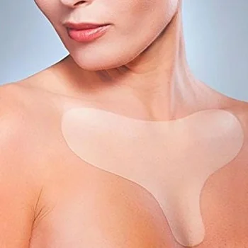 Многоразовый Силиконовый Прозрачный Пластырь для удаления морщин на груди, Уход за кожей лица, Антивозрастной Пластырь для подтяжки груди, Плоть на груди