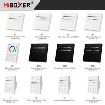 Miboxer 4-зонный/ 8-зонный Пульт дистанционного управления Smart Panel /Регулировка яркости/ Цветовой температуры/RGBW/RGB + CCT Пульт дистанционного управления светодиодной лентой