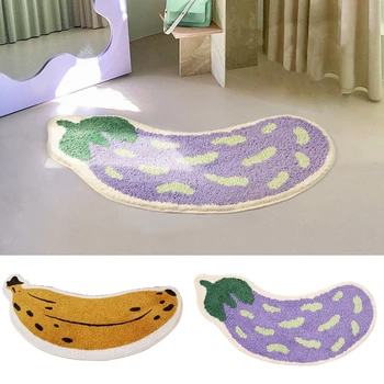 Креативный коврик для ванной, плюшевый ковер, противоскользящие коврики для спальни, Дугообразные коврики для пола, декоративные ковры для комнаты, дверной коврик для входа