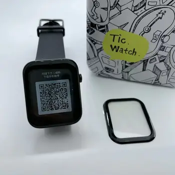 Для часов Ticwatch GTH Прозрачная защитная пленка для экрана с полным покрытием, устойчивая к царапинам Защитная пленка с 3D изогнутыми краями для часов Ticwatch GTH