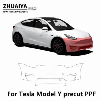 2020-2024 Для Tesla Model Y Защитная пленка для переднего бампера PPF 8-миллиметровая пленка для кузова автомобиля