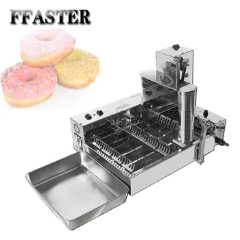 Автоматическая машина для приготовления пончиков мощностью 2000 Вт Коммерческая Электрическая машина для приготовления пончиков из нержавеющей стали