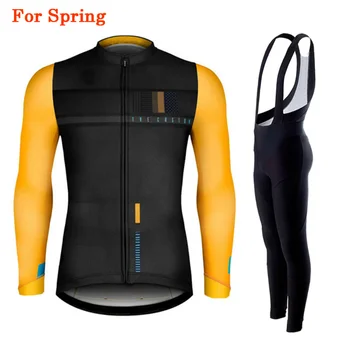 2023 Весна Осень Профессиональная Велосипедная Майка с длинным рукавом Комплект Шоссейных велосипедов MTB Велосипедные Рубашки Майки для Бездорожья Велосипедная одежда Для Триатлона