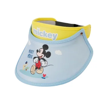 Детская солнцезащитная шляпа Disney с Микки Маусом для девочки и мальчика с пустым верхом, дышащая Замороженная принцесса Эльза, Портативный подарок на День рождения
