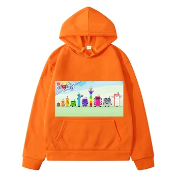 Number Blocks аниме толстовка с капюшоном детская одежда для девочек y2k sudadera Осенний пуловер Флисовая повседневная куртка толстовки одежда для мальчиков